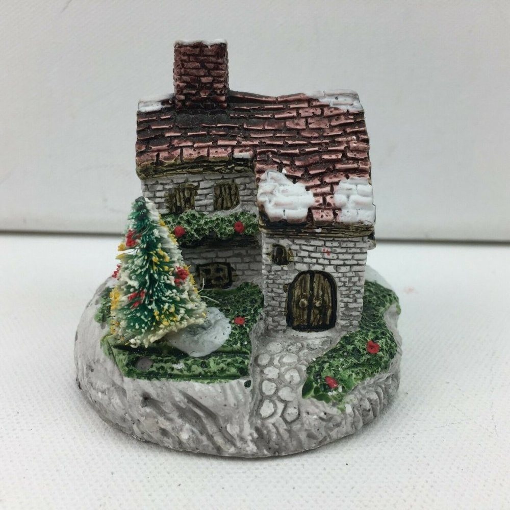 Vintage Current Inc. Christmas Village Small Snow Cottage